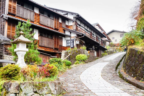 Magome Japonsko Listopadu Staré Domy Tsumagu Pošta Období Edo Japonsko — Stock fotografie