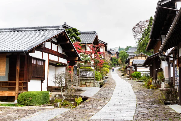 Μαγκομε Ιαπωνια Νοεμβριου Παλιά Σπίτια Στο Tsumago Μια Ταχυδρομική Πόλη — Φωτογραφία Αρχείου