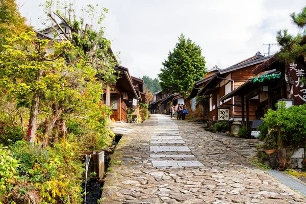 Magome Japón Noviembre Casas Antiguas Tsumago Una Ciudad Correos Del — Foto de Stock