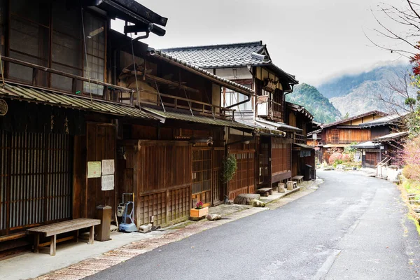 Tsumago Γραφική Παραδοσιακή Ταχυδρομική Πόλη Στην Ιαπωνία Από Την Περίοδο — Φωτογραφία Αρχείου