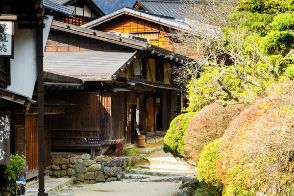 Tsumago Γραφική Παραδοσιακή Ταχυδρομική Πόλη Στην Ιαπωνία Από Την Περίοδο — Φωτογραφία Αρχείου