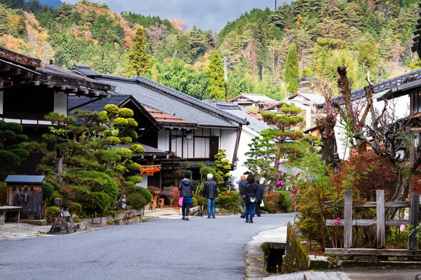 Tsumago Ιαπωνια Νοεμβριου Γραφική Παραδοσιακή Ταχυδρομική Πόλη Στην Ιαπωνία Από — Φωτογραφία Αρχείου