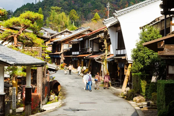 Tsumago Japon Novembre Ville Postale Traditionnelle Pittoresque Japon Depuis Période — Photo