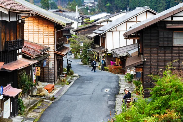 Tsumago Japon Novembre Ville Postale Traditionnelle Pittoresque Japon Depuis Période — Photo