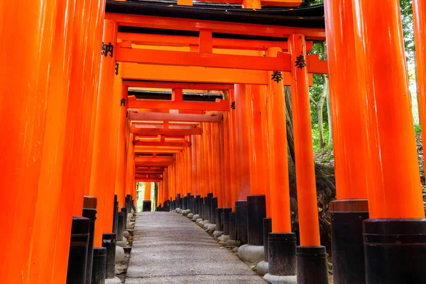Porte Torii Nel Santuario Fushimi Inari Kyoto Giappone — Foto Stock