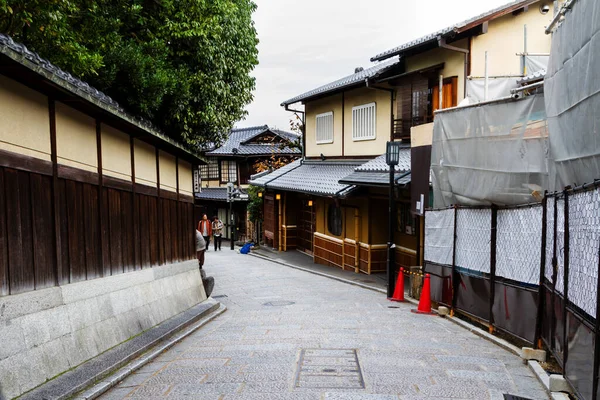 Кето Япония Нов Туристы Бродят Знаменитой Улице Саннен Зака Киото — стоковое фото