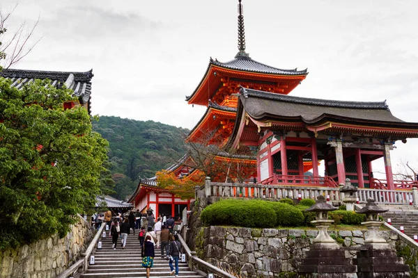 Kyoto Japão Novembro Kyomizu Dera Novembro 2015 Kyoto Japão Foi — Fotografia de Stock