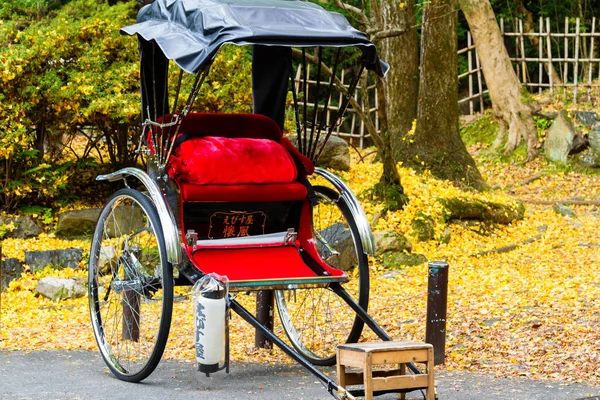 Kyoto Japan November Pulled Rickshaws Park Kyoto Japan November 2015 — Stock Photo, Image