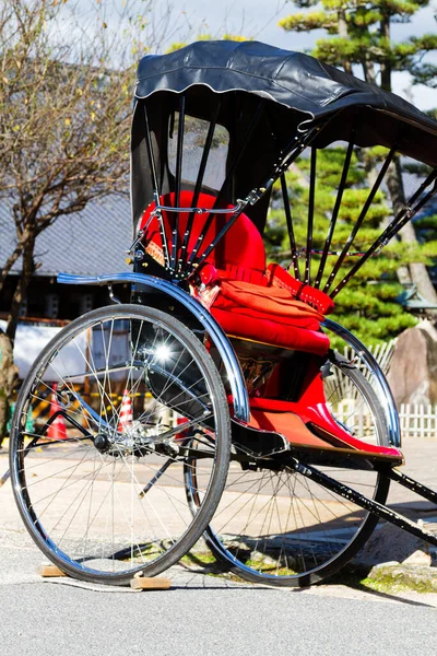 Pulled Rickshaws Park Kyoto Japan — Stock Photo, Image