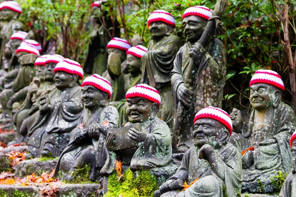 Japón Estatuas Ksitigarbha Templo Budista Daishouin Isla Miyajima Hatsukaichi Prefectura — Foto de Stock