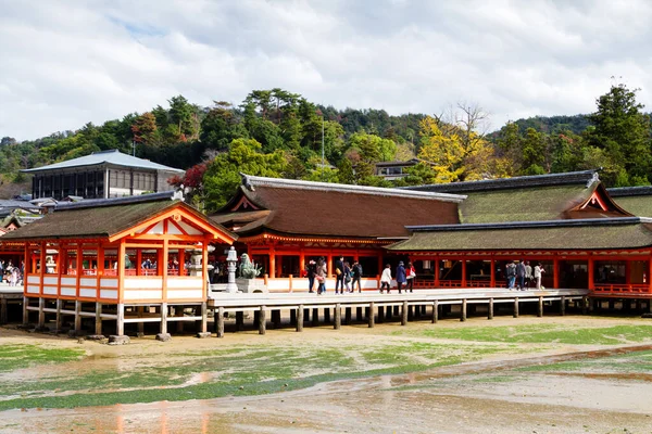 Miyajima Japonsko 2015 Svatyně Itsukushima Ostrově Miyajima Hirošimy — Stock fotografie