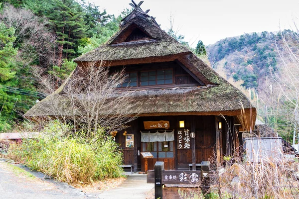 Kawaguchiko Japan 2015 Saiko Iyashi Sato Nenba Folk Village Jezera — Stock fotografie