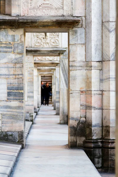 Pohled Střechy Milánské Katedrály Milánská Katedrála Gotický Kostel Miláně Lombardii — Stock fotografie