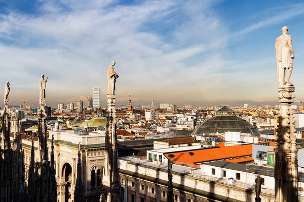 Utsikt Från Milanos Katedral Duomo Milano Italien — Stockfoto