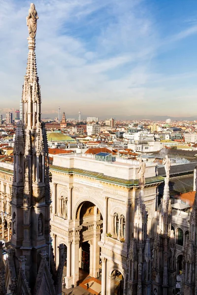 Pohled Milánské Katedrály Duomo Milan Itálie — Stock fotografie