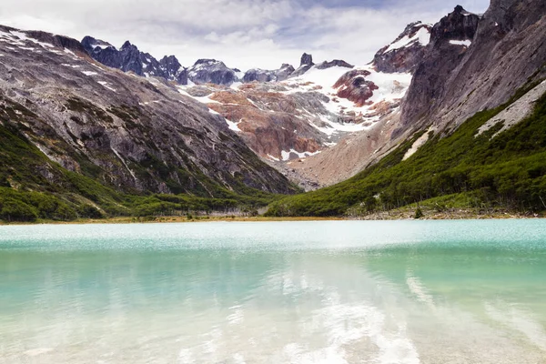 Espectacular Laguna Esmeralda Ushuaia Tierra Del Fuego Patagonia Argentina Sudamérica — Foto de Stock