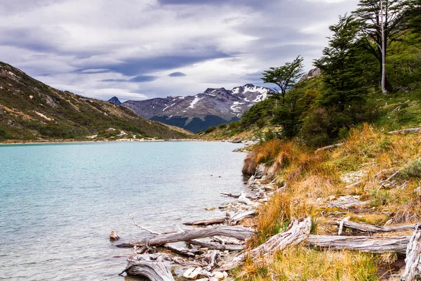 Spectaculair Landschap Laguna Esmeralda Ushuaia Tierra Del Fuego Patagonië Argentinië — Stockfoto