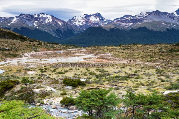 Spektakulära Natursköna Laguna Esmeralda Ushuaia Tierra Del Fuego Patagonien Argentina — Stockfoto