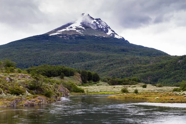 Spektakulära Natursköna Lapataia Bay Tierra Del Fuego National Park Ushuaia — Stockfoto