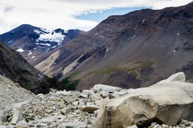 Patagonya, Şili 'deki Şilili Torres del Paine Milli Parkı Panoraması