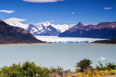 Perito Moreno glacier in Patagonia, Argentina. Los Glaciares National Park in the Santa Cruz province, Argentina. It is one of the most important tourist attractions in the Argentine Patagonia clipart