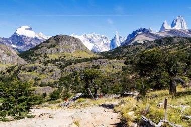 Cerro Torre zirvesi, Los Glaciares Ulusal Parkı, El Chalten, Patagonya, Arjantin