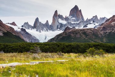 Fitz Roy Peak, Los Glaciares Ulusal Parkı, El Chalten, Patagonya, Arjantin
