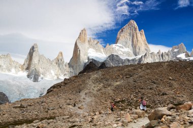 Fitz Roy Peak, Los Glaciares Ulusal Parkı, El Chalten, Patagonya, Arjantin