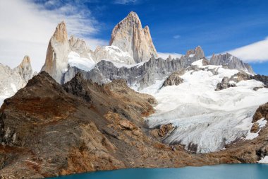 Fitz Roy Peak, Los Glaciares Ulusal Parkı, El Chalten, Patagonya, Arjantin