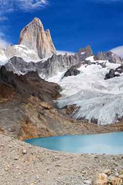 Fitz Roy Peak, Los Glaciares Ulusal Parkı, El Chalten, Patagonya, Arjantin