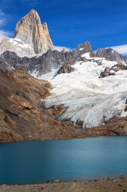 Fitz Roy Peak, Los Glaciares Ulusal Parkı, El Chalten, Patagonya, Arjantin