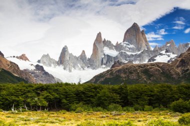 Fitz Roy Peak, Los Glaciares Ulusal Parkı, El Chalten, Patagonya, Arjantin