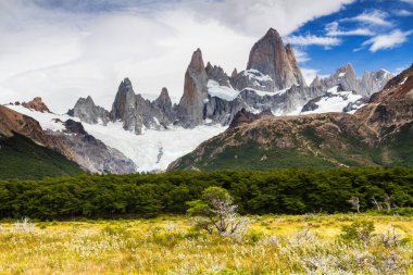 Fitz Roy Peak, Los Glaciares Ulusal Parkı, El Chalten, Patagonya, Arjantin