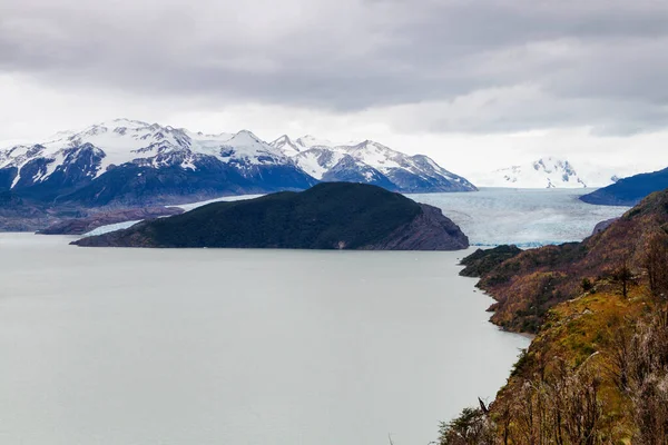 Πανόραμα Του Εθνικού Πάρκου Της Χιλής Torres Del Paine Στην — Φωτογραφία Αρχείου