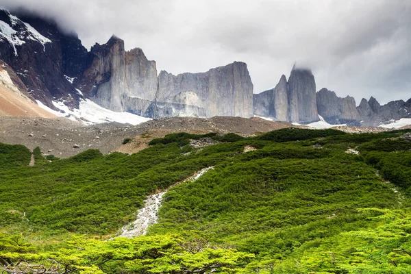 Epische Schönheit Der Landschaft Der Nationalpark Torres Del Paine Süden — Stockfoto