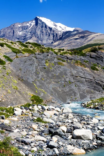 Panorama Del Parque Nacional Torres Del Paine Patagonia Chile —  Fotos de Stock