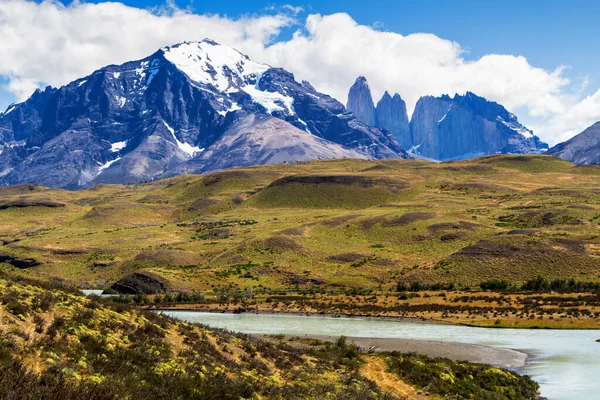 Nationaal Park Panorama Van Chileense Torres Del Paine Patagonië Chili — Stockfoto