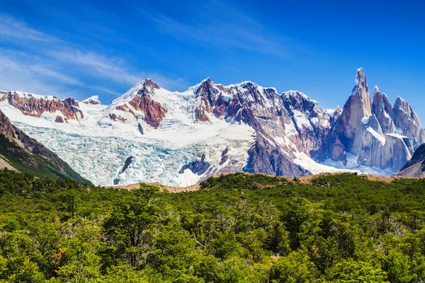 Szczyt Cerro Torre Park Narodowy Los Glaciares Chalten Patagonia Argentyna — Zdjęcie stockowe