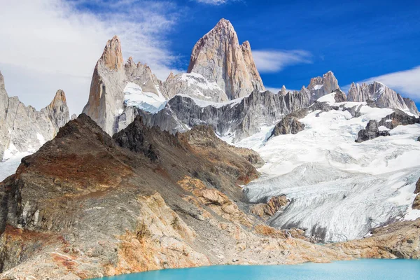 Pico Fitz Roy Parque Nacional Los Glaciares Chalten Patagonia Argentina — Foto de Stock