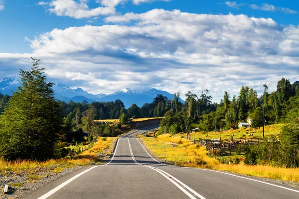 Route Panoramique Sur Carretera Austral Chilienne Patagonie Chili — Photo