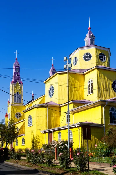 Сан Франциско Церква Кастро Острів Чилі Більшість Релігій Чилі Християнство — стокове фото