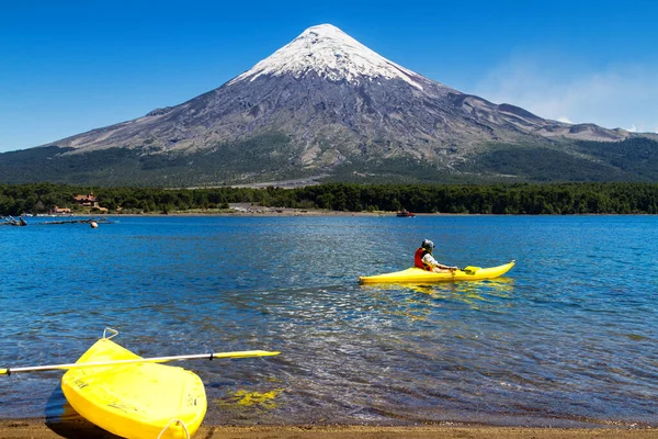 Petrohue Chile Febrero 2016 Lago Todos Los Santos Petrohue Volcán —  Fotos de Stock