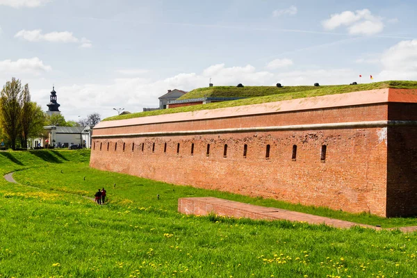 Mury Obronne Starego Miasta Zamościu Zamość Przykład Renesansowego Miasta Europie — Zdjęcie stockowe