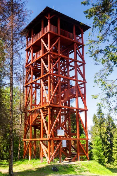 Eliaszowka Peak Viewing Tower Beskid Sadecki Poland — Stock Photo, Image