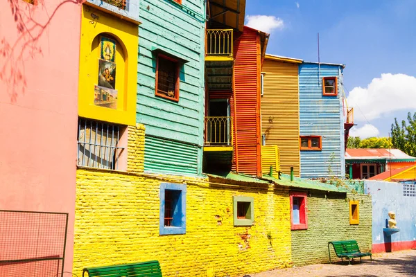 Kleurrijke Caminito Straat Wijk Boca Van Buenos Aires — Stockfoto