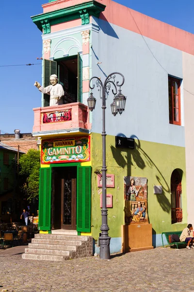 Boca Een Populaire Bestemming Voor Toeristen Die Argentinië Bezoeken Met — Stockfoto