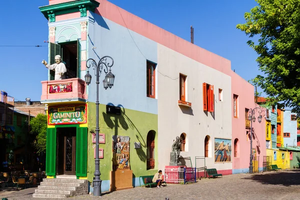 Buenos Aires Argentina Feb 2016 Boca Destino Popular Para Turistas — Fotografia de Stock