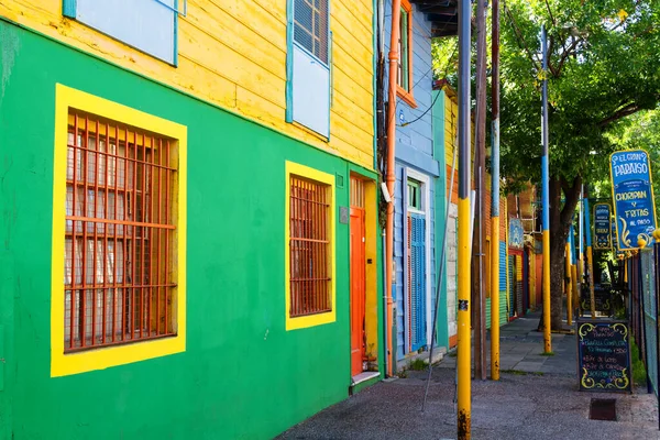 Buenos Aires Feb Área Colorida Nos Bairros Boca Fevereiro 2016 — Fotografia de Stock