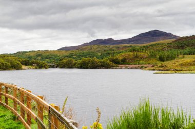 Skye Adası 'nın havadan görüntüsü, İskoçya, İngiltere
