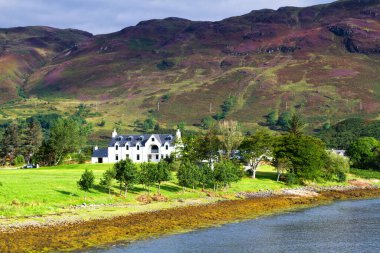 Skye Adası 'nın havadan görüntüsü, İskoçya, İngiltere